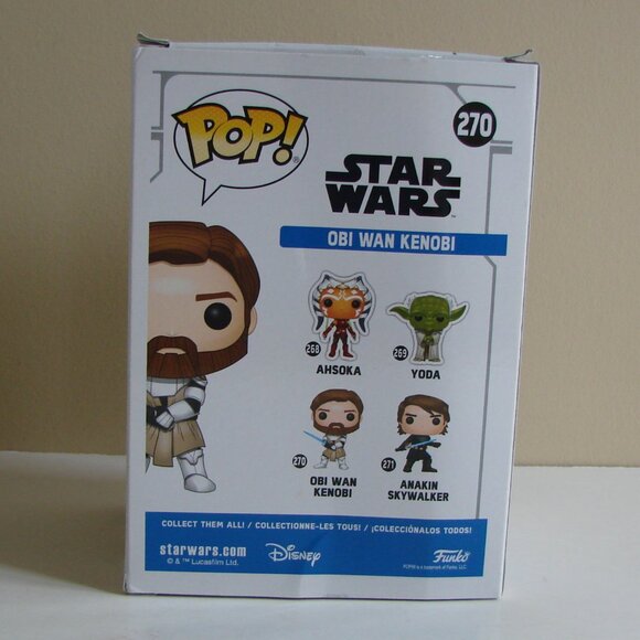 Funko Pop Star Wars Obi Wan Kenobi #270 Bobble-Head Near Mint NEW IN BOX NWT - Picture 3 of 13